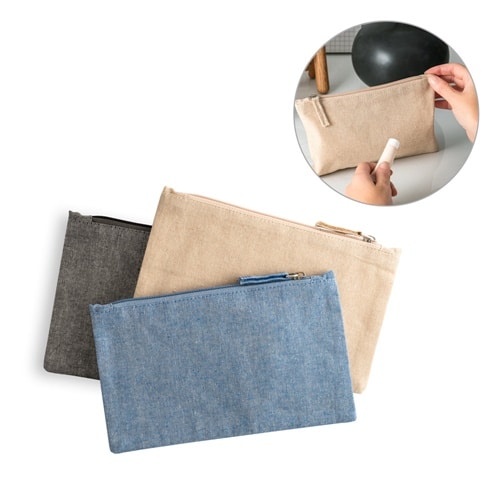 MILLIE. Pochette multifonctions en coton recyclé (70%) et polyester (30% rPET) (140 g/m²) (140 g/m²)