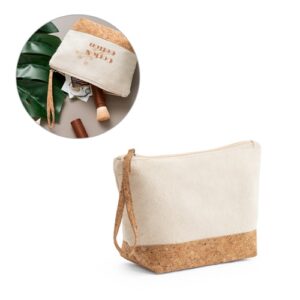 BLANCHETT. Trousse de toilette 100% coton et liège