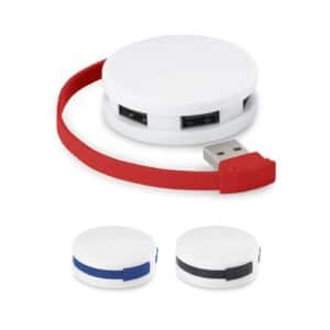 GARDNER. HUB avec câble et 4 ports USB-A en ABS