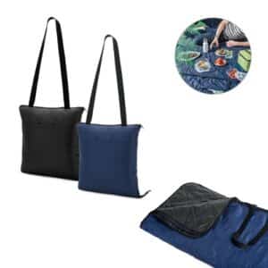 GRADY. Couverture de pique-nique pliable en rPET et PEVA