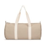 Sac de voyage beige avec anses blanches