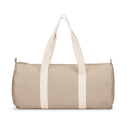 Sac de voyage beige avec anses blanches