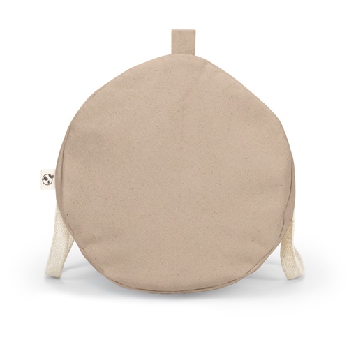 Sac à dos rond beige écologique