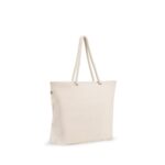 Sac cabas beige à anses en corde