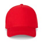 Casquette rouge en tissu unie