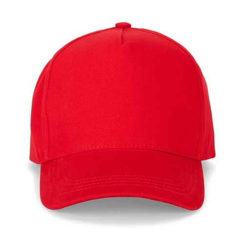 Casquette rouge en tissu unie