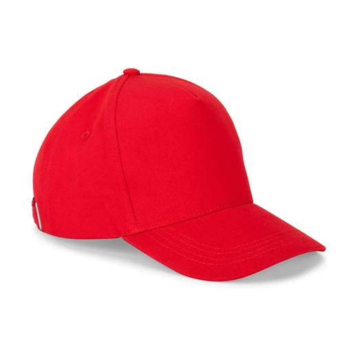 Casquette rouge simple sur fond blanc