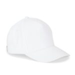 Casquette blanche simple à visière courbée