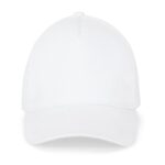 Casquette blanche simple sur fond blanc