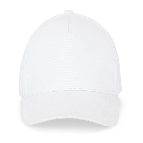 Casquette blanche simple sur fond blanc