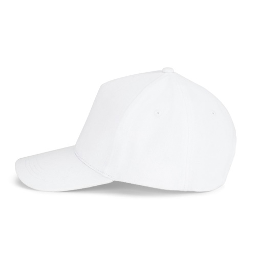 Casquette blanche simple vue de côté