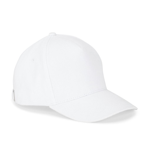 Casquette blanche simple à visière courbée
