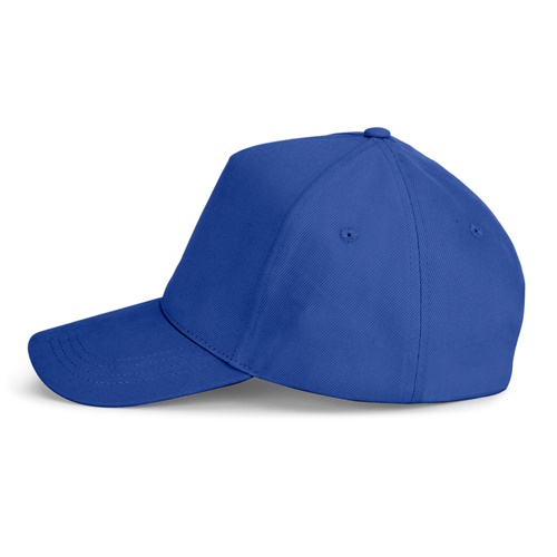 Casquette bleue simple sur fond blanc