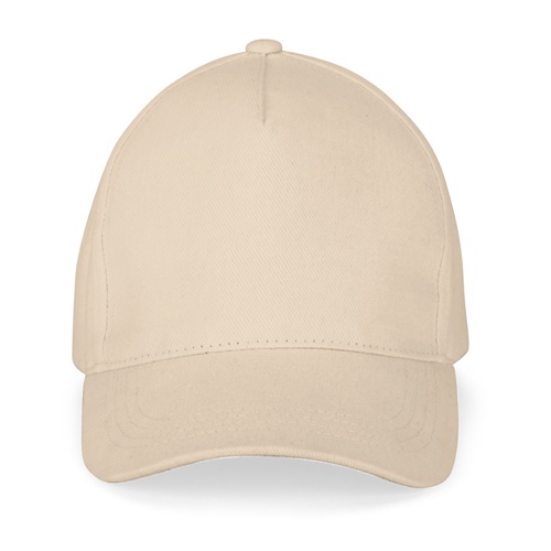 Casquette beige simple vue de face