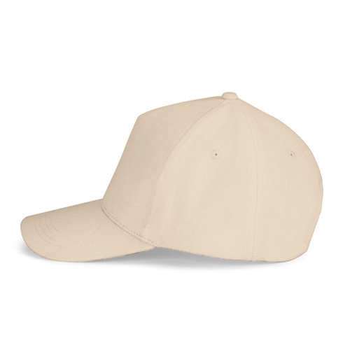 Casquette beige simple vue de côté