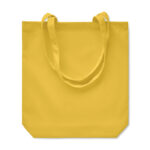 Sac en toile jaune avec anses longues