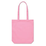 Sac cabas rose uni avec anses longues