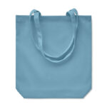 Tote bag en tissu bleu clair uni
