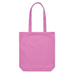 Sac tote bag rose uni avec anses longues