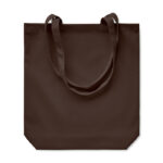 Sac fourre-tout en tissu marron uni