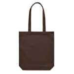 Sac tote bag en tissu marron uni