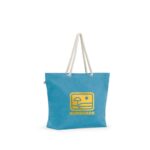 Sac cabas bleu avec logo jaune Sunshade